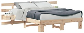 vidaXL Σκελετός Κρεβατιού με συρτάρι Καφέ 140 x 200 εκ