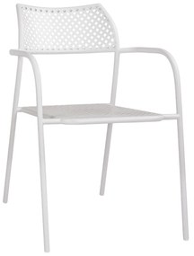 ΚΑΡΕΚΛΑ ΜΕΤΑΛΛΙΚΗ ΛΕΥΚΗ THETIS HM5173.12 55x57x79 cm - 0614945 - HM5173.12