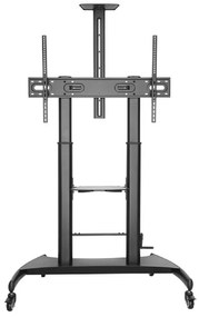GEMBIRD HEIGHT ADJUSTABLE TV FLOOR STAND WITH CASTER WHEELS 60' - 100'