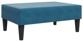 vidaXL Σετ Σαλονιού 2 Τεμαχίων Μπλε Βελούδινο με Μαξιλάρια