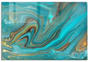 Πίνακας Γυάλινος 695CRS1428 100x70cm Multi Wallity Οριζόντιοι Γυαλί
