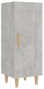 vidaXL Ντουλάπι Γκρι Σκυροδέματος 34,5x34x180 εκ. Επεξεργασμένο Ξύλο