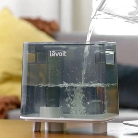 Υπερηχητικός έξυπνος υγραντήρας αέρα Levoit Classic 300S, 47 m2, 26W, 6 L, Smart, WiFi, φωνητικές εντολές, αυτονομία 60 ώρες, λευκό/γκρι