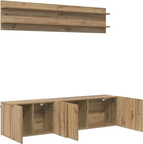 vidaXL Μονάδες TV 6 pcs artisan δρυς Επεξεργασμένο ξύλο