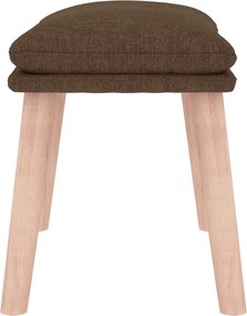 vidaXL Υποπόδιο Καφέ 45 x 29,5 x 35 εκ. Υφασμάτινο