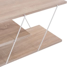 Έπιπλο τηλεόρασης Tars μελαμίνη sonoma-λευκό 120x32x33εκ