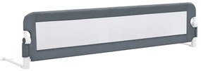 vidaXL Μπάρα Κρεβατιού Προστατευτική Γκρι 180 x 42 εκ. από Πολυεστέρα