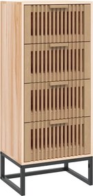 vidaXL Συρταριέρα 40 x 30 x 95 εκ. από Επεξεργασμένο Ξύλο