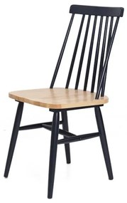 Καρέκλα Τραπεζαρίας Kristie Natural/Navy Blue (42x52x87) Soulworks 0600005