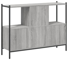 vidaXL Βιβλιοθήκη Γκρι Sonoma 102x28x77,5 εκ. από Επεξεργασμένο Ξύλο