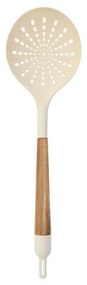 Κουτάλα Τρυπητή Allure 01-24864 Ivory Estia Σιλικόνη,Ξύλο