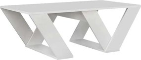 Τραπεζάκι σαλονιού Pipra Megapap χρώμα λευκό 110x60x40εκ.