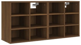 vidaXL Παπουτσοθήκη 2 τεμ. Καφέ Δρυς 52,5 x 30 x 50 εκ.