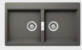 Schock Mono 15295 Silverstone - Νεροχύτης Κουζίνας Γρανίτη 86x50