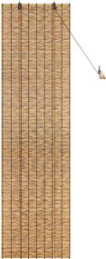 vidaXL Ρόλερ (στόρι) Καφέ 60 x 220 εκ. Καλάμι