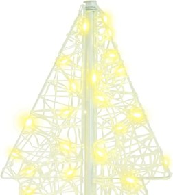 vidaXL Χριστουγεννιάτικο Δέντρο 160 LED Θερμό λευκό 150 cm Ακρυλικό