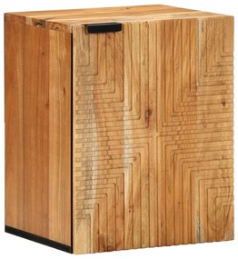 Κρεμαστό Ντουλάπι Μπάνιου 38x33,5x48 εκ Μασίφ Ξύλο Ακακίας
