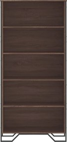 vidaXL Βιβλιοθήκη Καφέ Δρυς 80x31x169 εκ. από Επεξεργασμένο Ξύλο