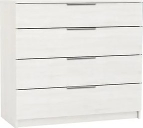 DRAWER Συρταριέρα με 4 Συρτάρια, Απόχρωση Άσπρο   1τμχ