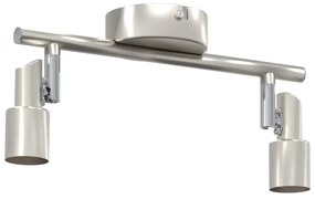vidaXL Σποτ οροφής Βουρτσισμένο Νίκελ 25.5 x 8 x 11 εκ Ατσάλι