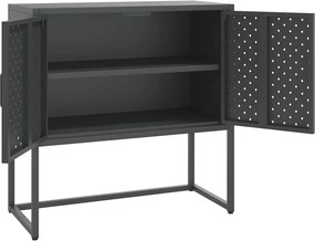 vidaXL Μπουφές Ανθρακί 75 x 35 x 75 εκ. από Ατσάλι