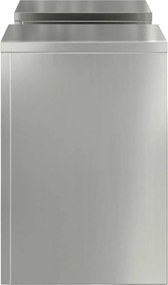 vidaXL Βάση φυτών 2 pcs Ασημί 24 x 24 x 35 εκ. Γαλβανισμένος χάλυβας