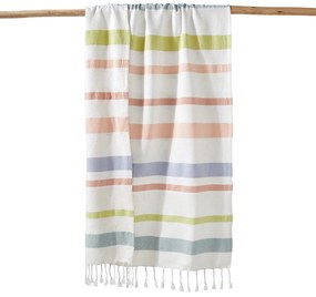 Ριγέ πετσέτα fouta XL από βαμβάκι 380 g m², Bora Bora