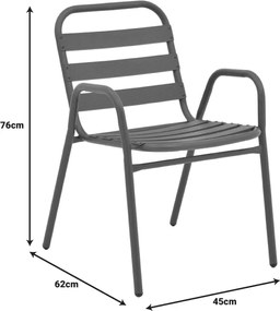 Τραπεζαρία Watson-Sussie pakoworld μέταλλο καφέ-γυαλί Φ60x70εκ