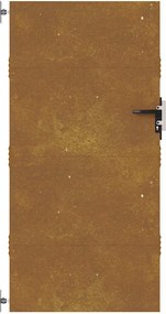 vidaXL Πόρτα Κήπου 85x200 εκ. από Ατσάλι Corten