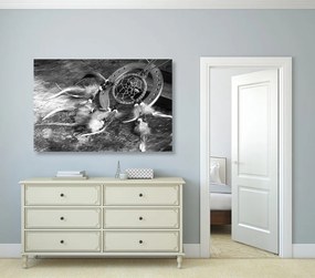 Εικόνα μιας ονειροπαγίδας σε ασπρόμαυρο - 90x60
