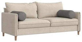 vidaXL Μαξιλάρια Στήριγμα 2 pcs Ανοιχτό γκρι Ø 25 x 70 cm