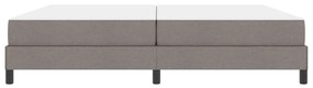 vidaXL Κρεβάτι με ελατήρια με στρώμα Taupe 200 x 200 cm ύφασμα