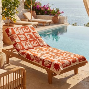 Πετσέτα Θαλάσσης (80x160) Easy Home Velour Surf Orange