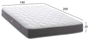 ΣΤΡΩΜΑ DREAMTOPIA ΣΕΙΡΑ LULLABY ALOE VERA HM655.140-200 BONNELL SPRING 140x200 εκ.
