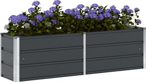 vidaXL Γλάστρα Ανθρακί 160 x 40 x 45 cm Ατσάλι