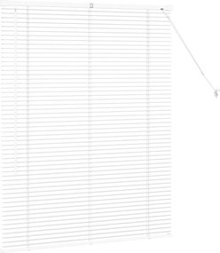 vidaXL Βενετσιάνικες Ρόδες Λευκό 130 x 100 cm Αλουμίνιο