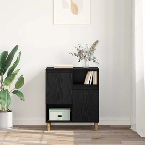 vidaXL Πλαϊνό γραφείο Μαύρη δρυς 35 x 60 x 70 εκ Επεξεργασμένο ξύλο