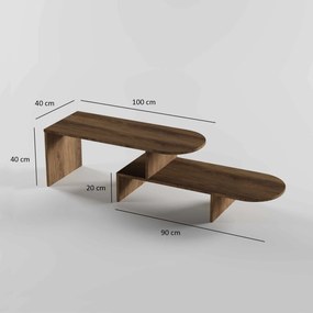 Coffee Table Set Puzzle - Walnut Walnut