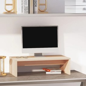 vidaXL Βάση Οθόνης 50 x 27 x 15 εκ. από Μασίφ Ξύλο Πεύκου