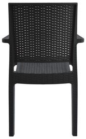 ΠΟΛΥΘΡΟΝΑ ΠΟΛΥΠΡΟΠΥΛΕΝΙΟΥ ΒΑΡΕΩΣ ΤΥΠΟΥ KAGANU DARK GREY HM5134.01 57x55,5x89 εκ.