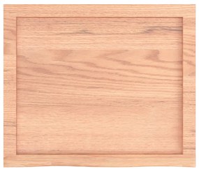 vidaXL Ράφι Τοίχου Ανοιχτό Καφέ 60x50x(2-6)εκ. Επεξ. Μασίφ Ξύλο Δρυός
