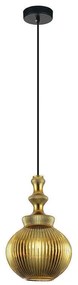 Φωτιστικό Οροφής Jakarta 4169500 D180 Gold Viokef Glass
