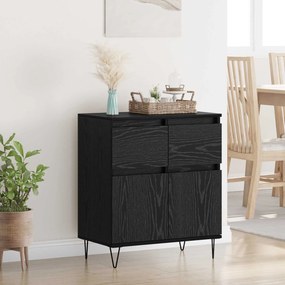vidaXL Πλαϊνό γραφείο Μαύρη Οξυά 60 x 35 x 70 cm
