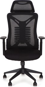 Καρέκλα γραφείου διευθυντή JAMES mesh μαύρο 65x61x117/125