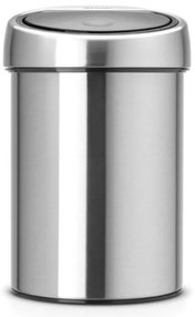 Δοχείο απορριμμάτων Brabantia Touch Bin 647211, 3 λίτρα, Ομαλός και αθόρυβος βρασμός, Τοποθέτηση Stenen, Inox/mat