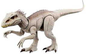 Δεινόσαυρος Indominus Rex HNT63 Με Ήχο, Κίνηση Και Φως 53cm 4 Ετών+ White-Grey Mattel