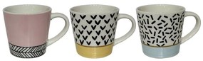 Φλυτζάνια Espresso Happy New Bone China (Σετ 6Τμχ) 028888 120ml Multi Πορσελάνη