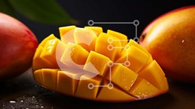 Σετ των 2 Intra Συλλεκτικό Ξύλινο Παζλ Plywood 4mm - Ώριμο Μάνγκο κομμένο στη μέση Σε Ξύλινο Κουτί - Διαστάσεις: 10x10 cm – 25 κομμάτια