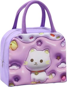 Ισοθερμική Τσάντα Φαγητού 5.5lt Amber 3003-31 Purple Cat