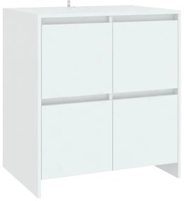 vidaXL Μπουφές Λευκός 70x41x75 εκ. από Επεξεργασμένο Ξύλο